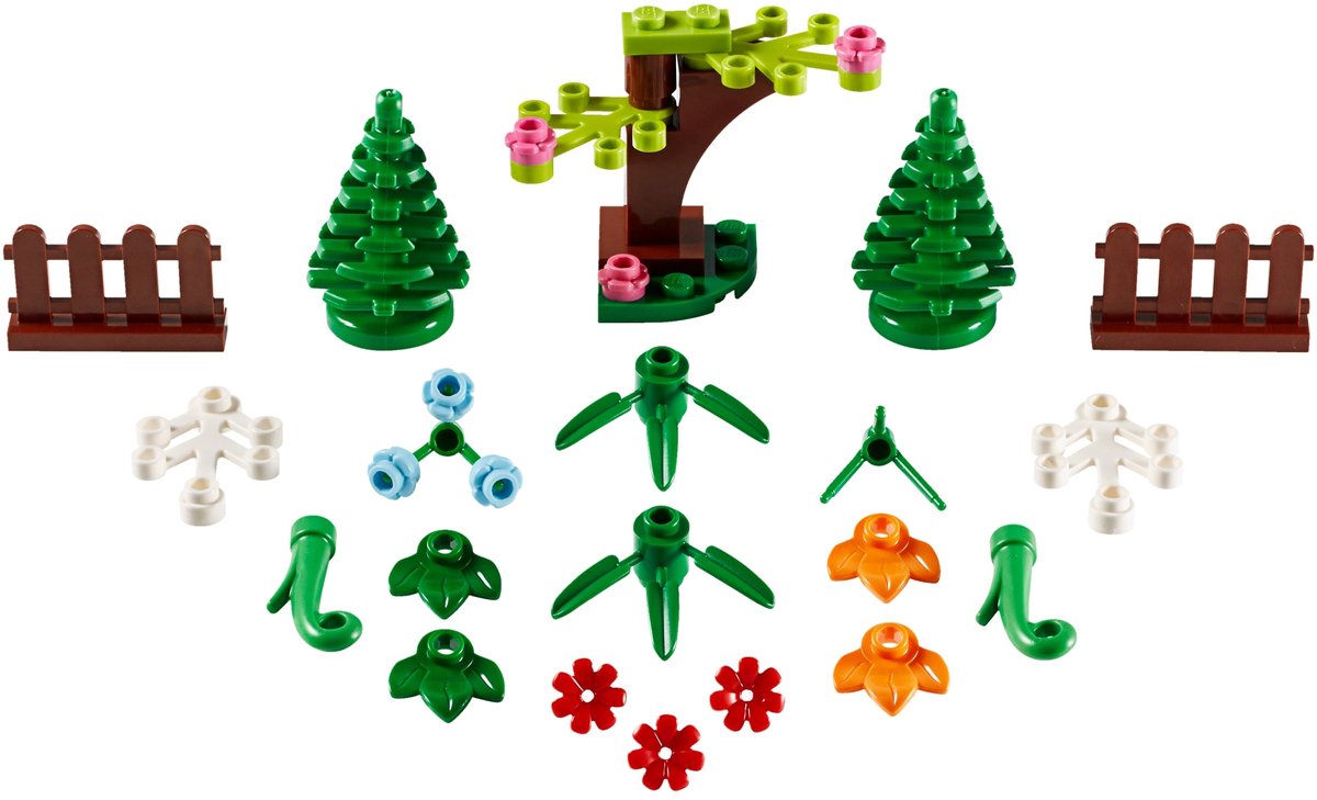 LEGO Classic xtra Botanical Accessories 40376, Bouwpakket, 6 jaar, Kunststof, 32 stuk(s)