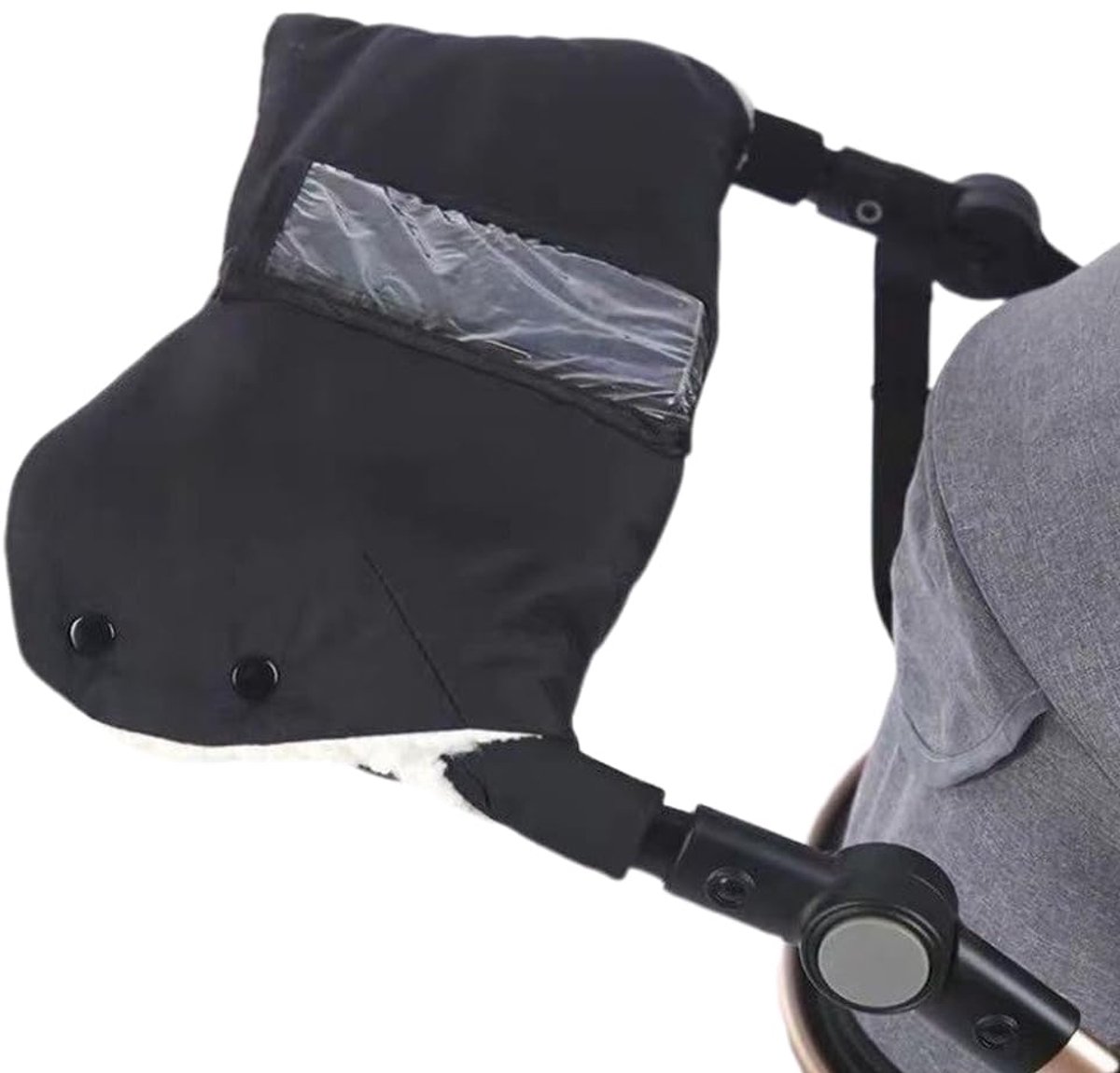 Kinderwagen Handwarmer - Met geïntegreerde handschoenen - Winterbestendige wind- en koudebescherming met versterkte vulling voor kinderwagens en buggy's