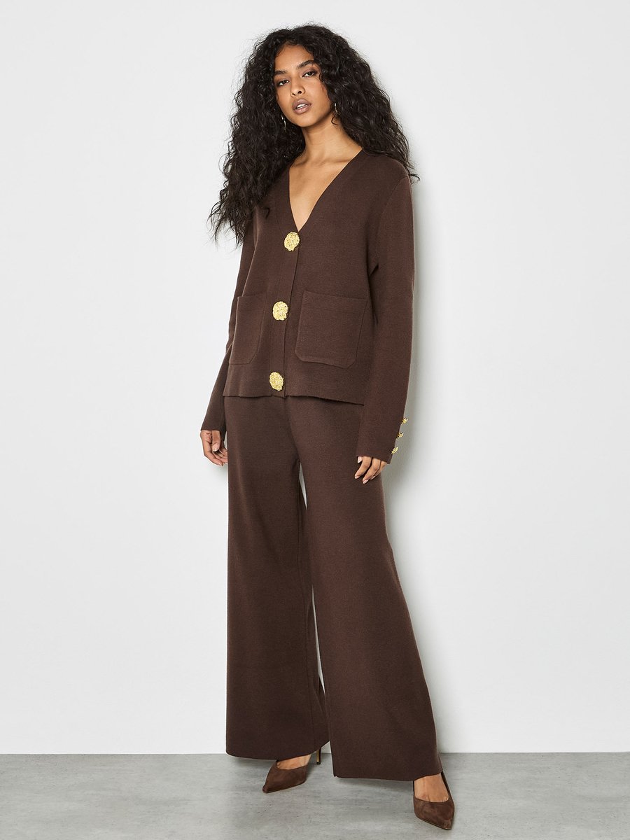 Statement Buttons Lightweight Cardigan