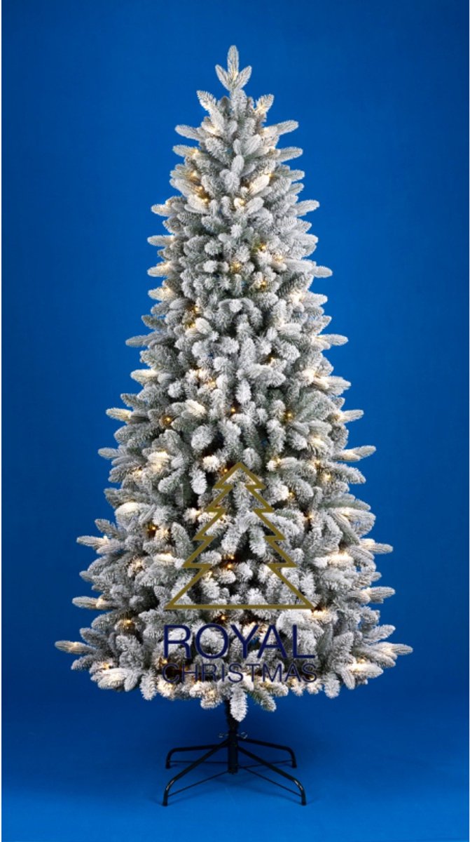Royal Christmas Kunstkerstboom - Sneeuw / White Frosted Smal - PE / PVC - 250 LED - 180 cm