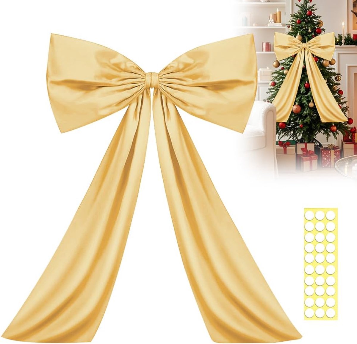 Decoratiestrik - 60 x 90 cm - Zelfklevend - Goud