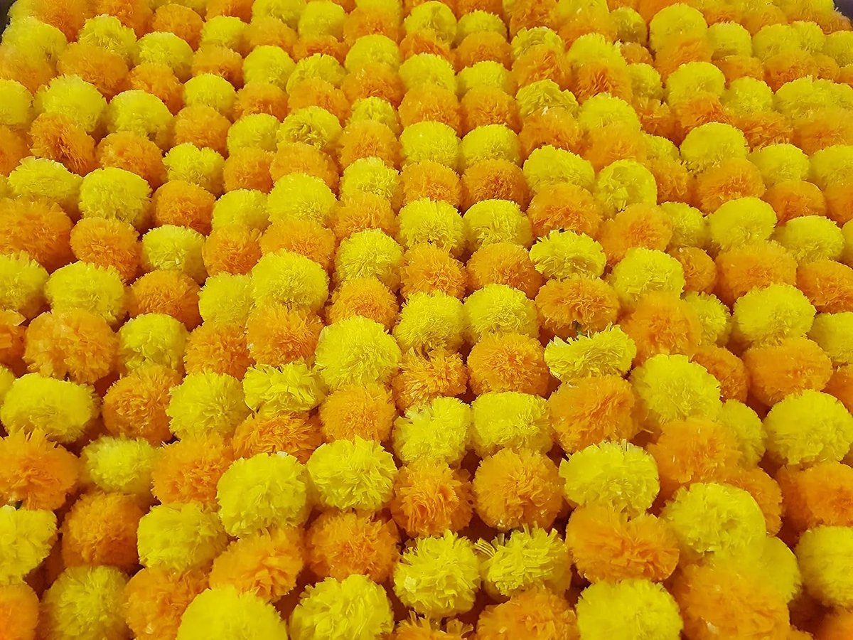 Decoratieslinger - Set van 5 - Geel en Oranje