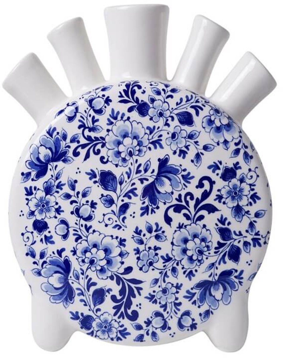 Heinen Delfts Blauw Tulpenvaas Delfts blauw - Rond - Keramiek - 20 cm