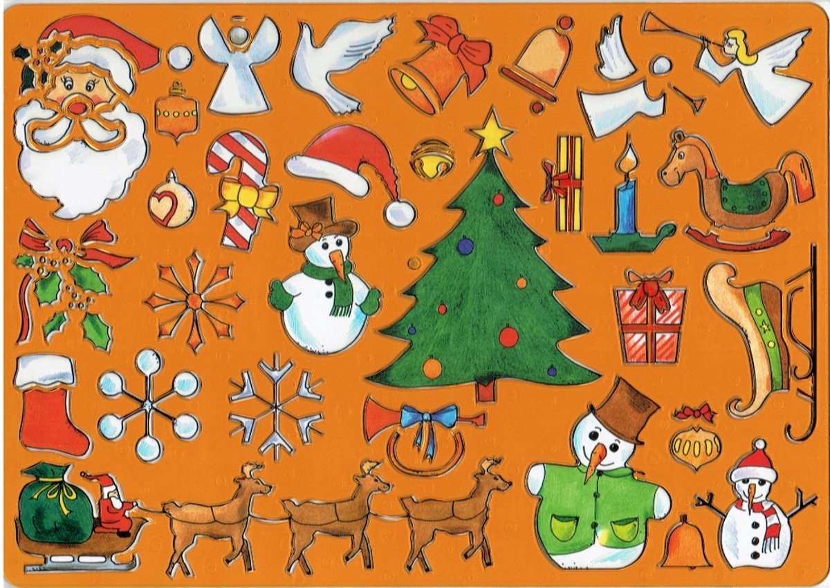Koh-I-Noor Kerst Sjabloon - Kerstboom & Sneeuwpop Tekenhulp