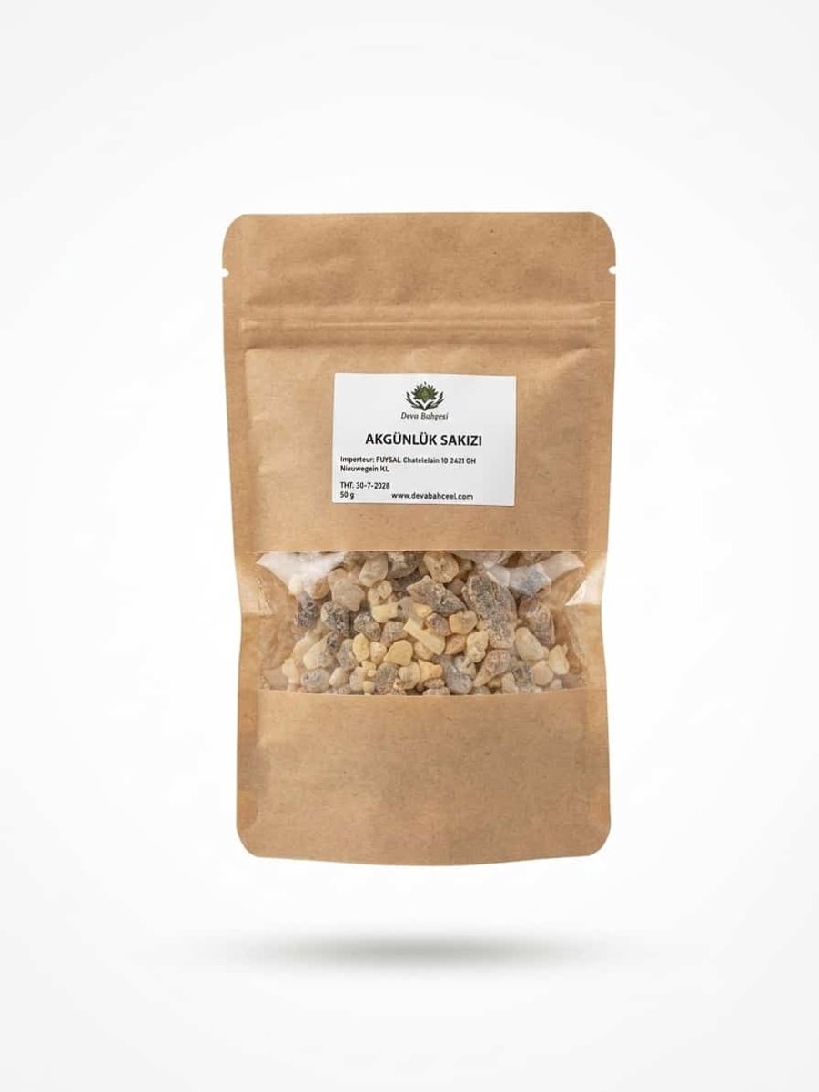 Deva Bahçesi- Boswellia Serrata- Wierookhars- Akgünlük Sakızı- 50 g