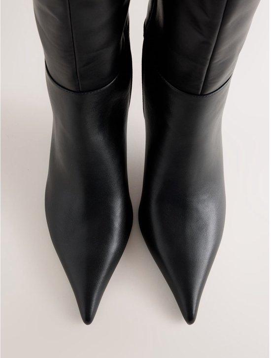 Next - Dames - Forever Comfort® knielaarzen met puntneus - Zwart
