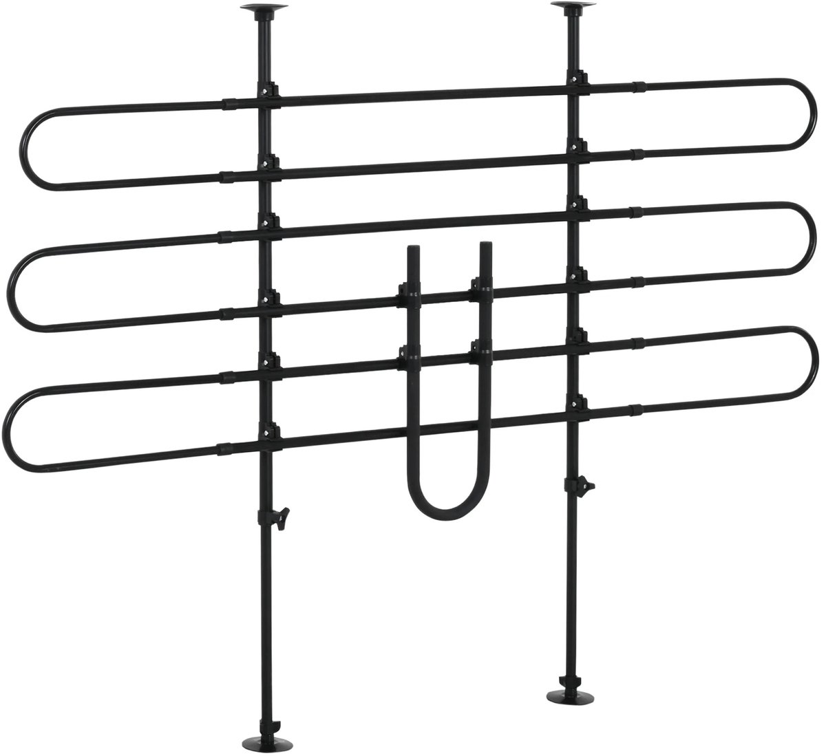 Geargalaxy Hondenrek Auto - Autorek Hond - Kofferbakrek - Hondenhek - Autoveiligheidsrek - 135 x 120 cm - Voor Honden - Zwart