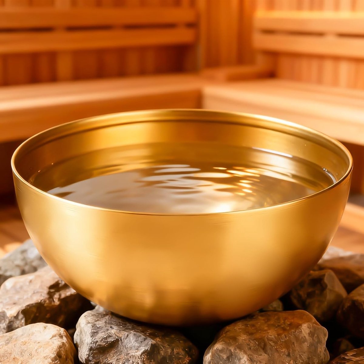 Extra grote sauna verdampingskom van 15 cm van roestvrij staal voor aromatherapie, infusie en sauna-accessoires, geschikt voor sauna- en mentholkristallen