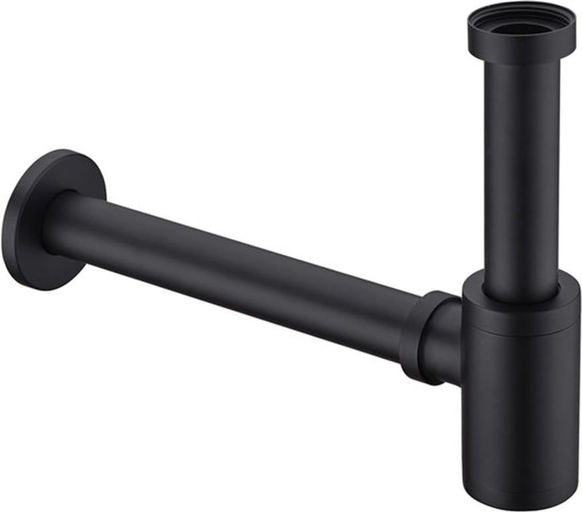 geurcompartiment - Sifon - Sifon Wastafel - afvoerplug exact - afvoerpijp - Voor Wastafels - Siphons Afvoerset - Zwart - Geschikt voor badkamer - geurafsluiter voor wastafel - roestvrij staal sifon - Voor Wastafel RVS