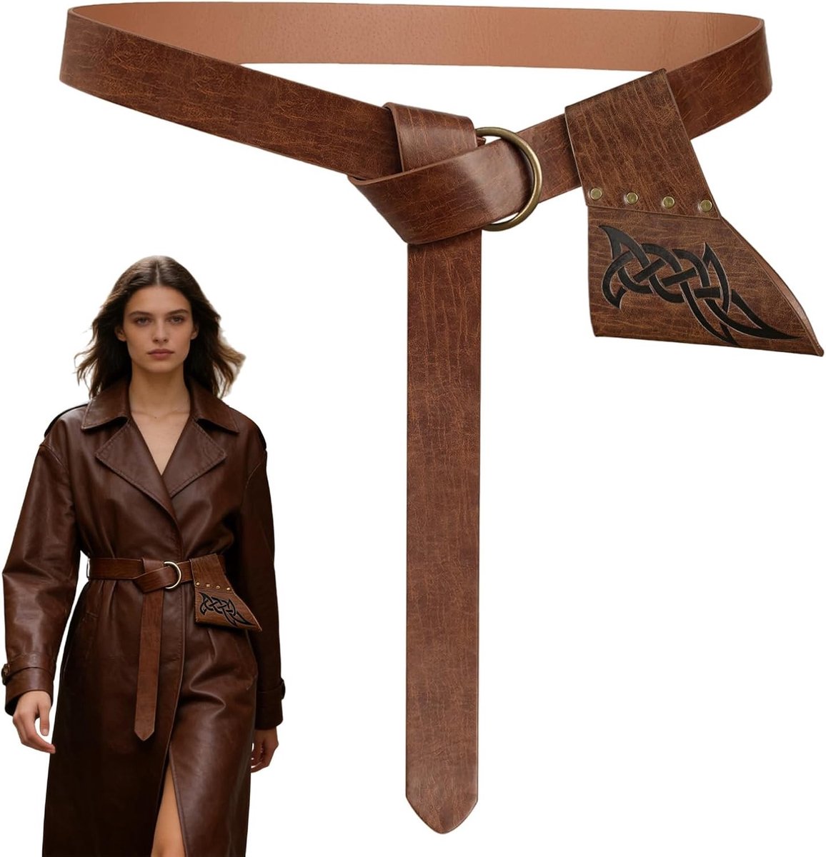 Medieval Zwaard Frog met Band, Viking Zwaard Holster en Schede voor Renaissance Evenementen en Cosplay
