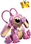Angel rose en LEGO, avec de grandes oreilles et un papillon.
