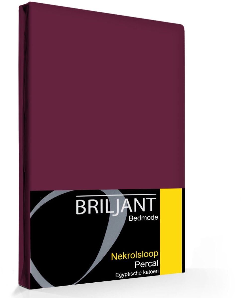 Briljant Nekrol Kussensloop Aubergine (1 stuk)-110 x 40 cm