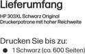 HP 303XL Zwart Originele inktcartridge met hoge capaciteit, ca. 600 pagina's.