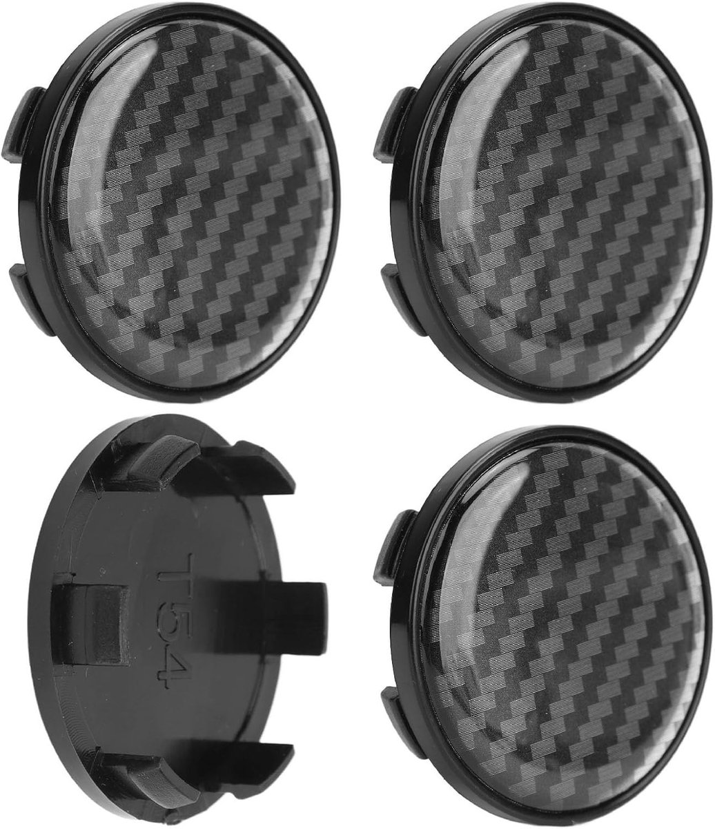 Carbon fibre stijl wielnaafdeksel van 54 mm, hoogglans UV-bescherming, ABS materiaal voor autodecoratie, duurzame en stijlvolle bescherming