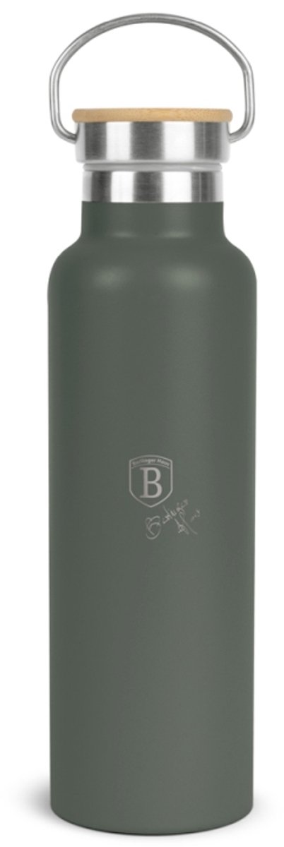 Thermosfles met dubbele wand, roestvrij staal, 0,6 l, Matte Green Collection