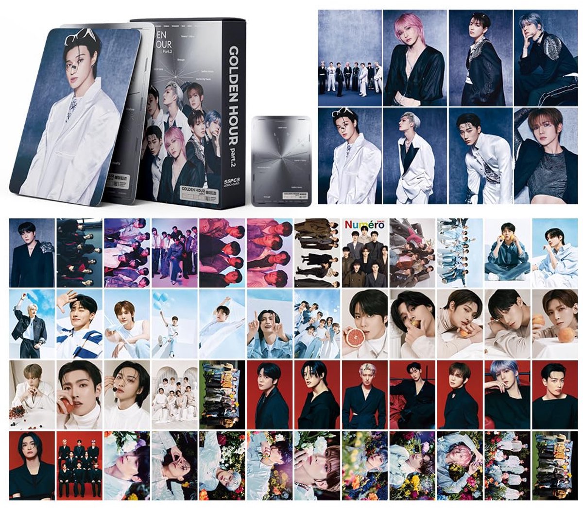 TuYines ATEEZ Fotokaarten, 55 stuks Ateez Photocards, Ateez Lomokaarten - ShopVlot
