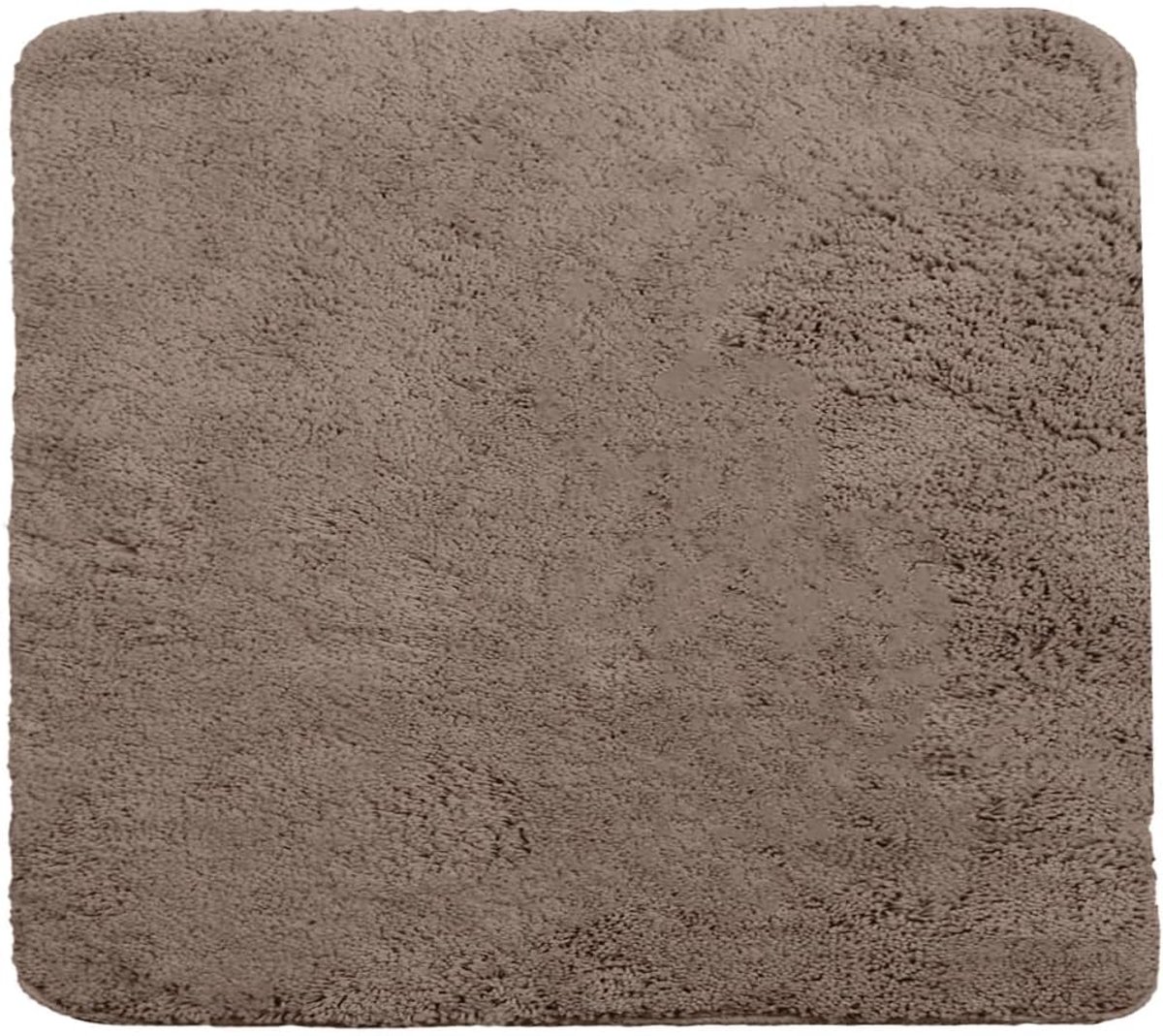 Badmat - 50 x 50 cm - Chenille - Antislip - Machinewasbaar - Taupe