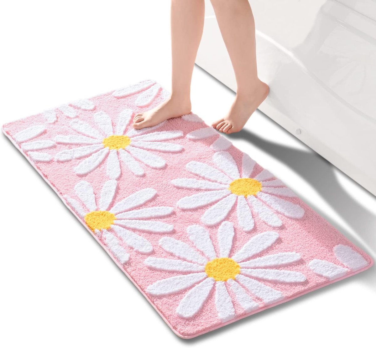 Douchemat - 60 x 120 cm - Antislip - Machinewasbaar - Roze