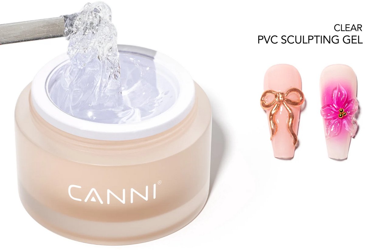 Canni UV Gellak Transparante Decoratie Gel - 10 gram - Zonder Kwastje - Gellak Transparant - Transparante Gellak - Gellak Transparant - Gellak Kleuren - Canni Gellak - Gellak Nagellak