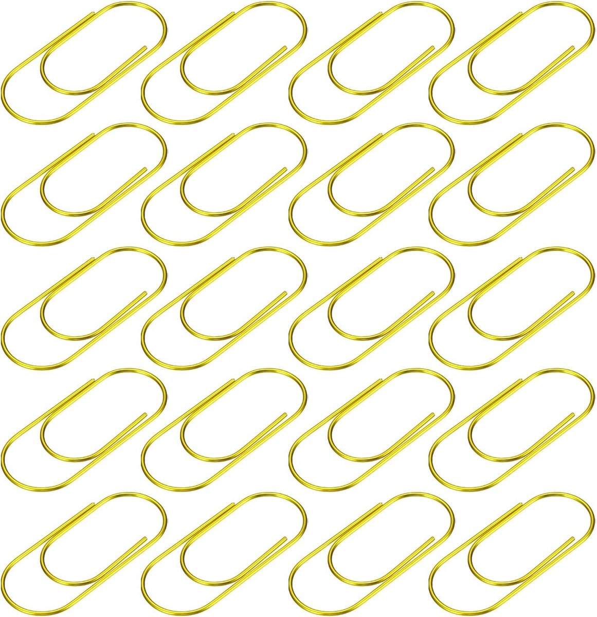 30 Stuks Gouden Paperclips, Brede Gecoate Grote Clips met Doos, Perfect voor Kantoor, Creatief Werk en Thuisgebruik