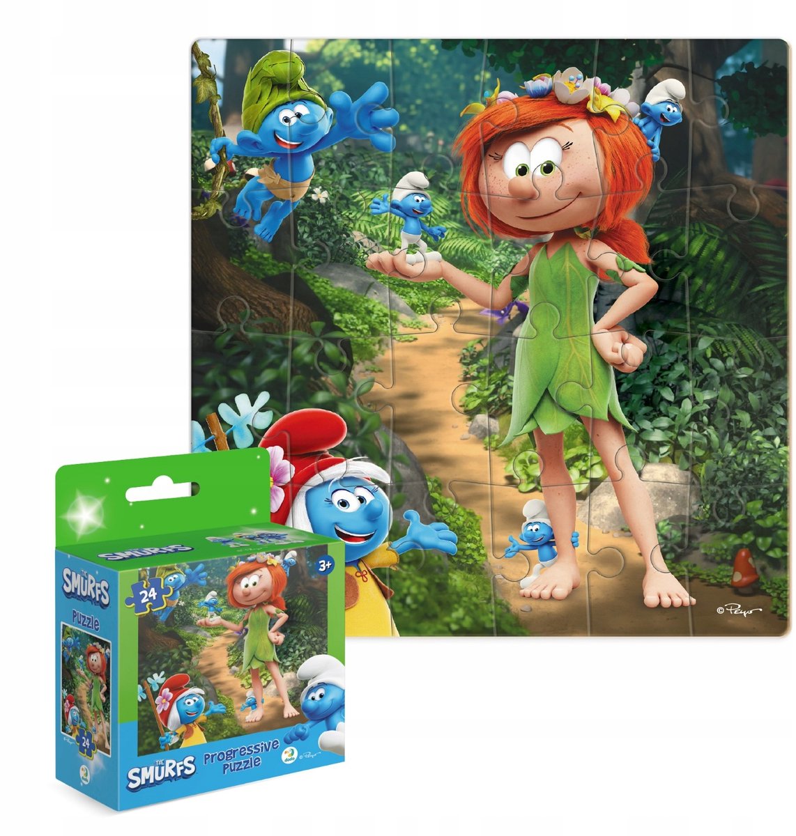 Dodo Smurfen Puzzel 24 Stukjes - 22x22 cm