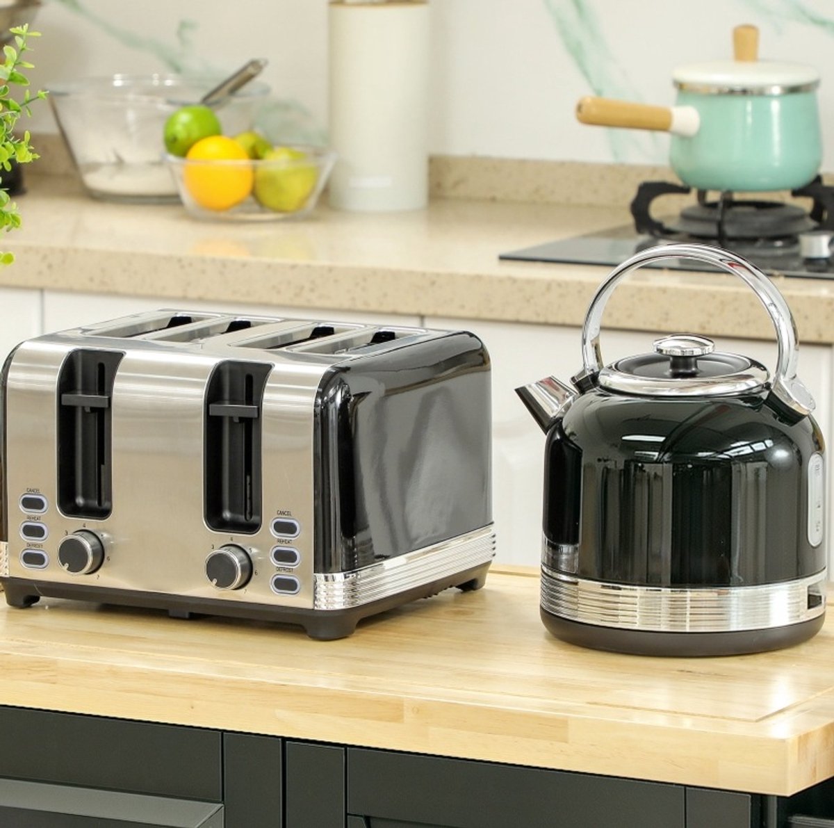 MODFU-Waterkoker-En-Toaster-Set-Zwart-Rvs-Retro-1,7-L-2200W-7-Bruiningsstanden