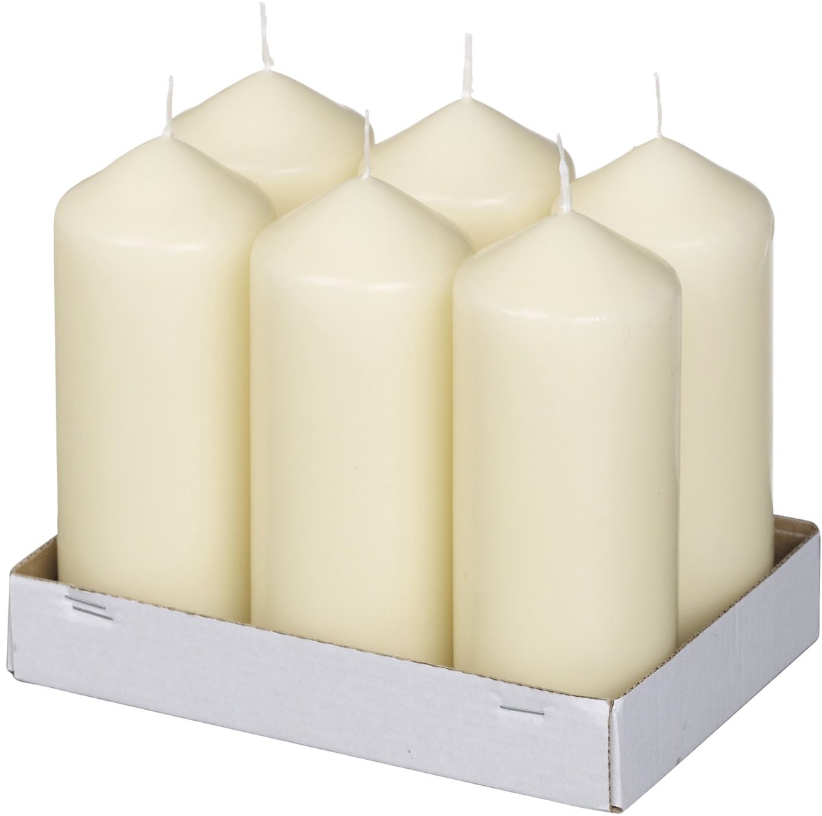 Bolsius Neutrale Stompkaars 150/60 Ivoor (6 stuks)