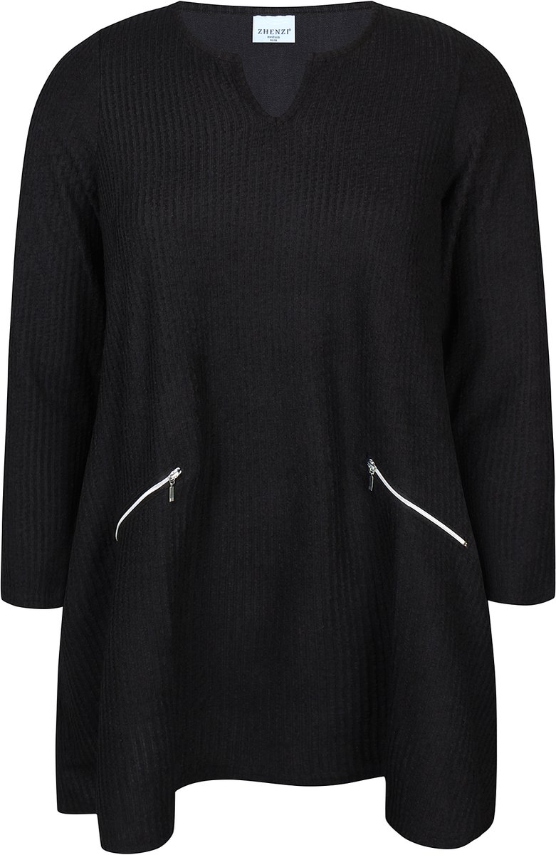 Zhenzi -Kathy 1439 - Tunic L/S Black Maat XL 54/56