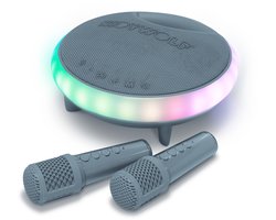 KIDYWOLF KIDYKARAOKE – Draagbare Karaoke Speaker met 2 Draadloze Microfoons, Lichteffecten en Bluetooth - Blauw - 5+