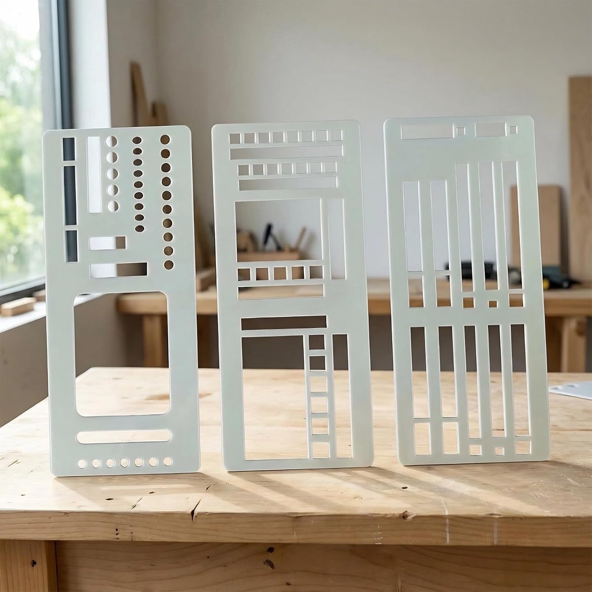 Handgemaakte Planner Sjablonen Set van 9 Stuks, Flexibele en Herbruikbare Opname Templates voor Scrapbooking en Journaling, Ideaal voor Puntrooster Notitieboeken — cadeau in Hobby - foto 4