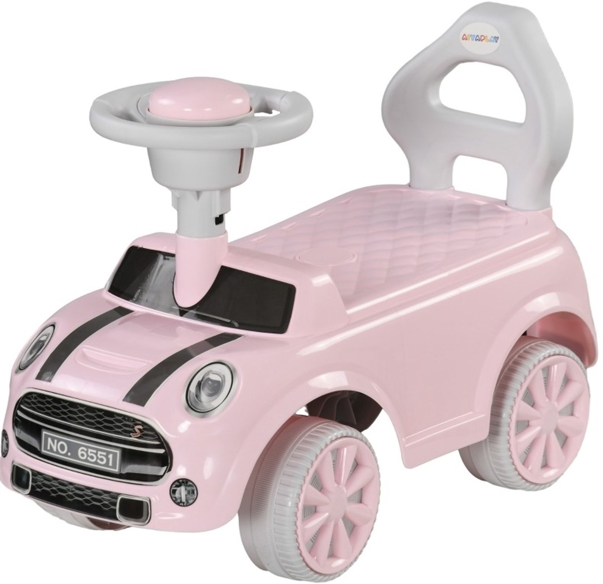 MODFU - Loopauto - Roze - Met Claxon - Kantelbescherming - Antislipzitting - 18-36 Maanden