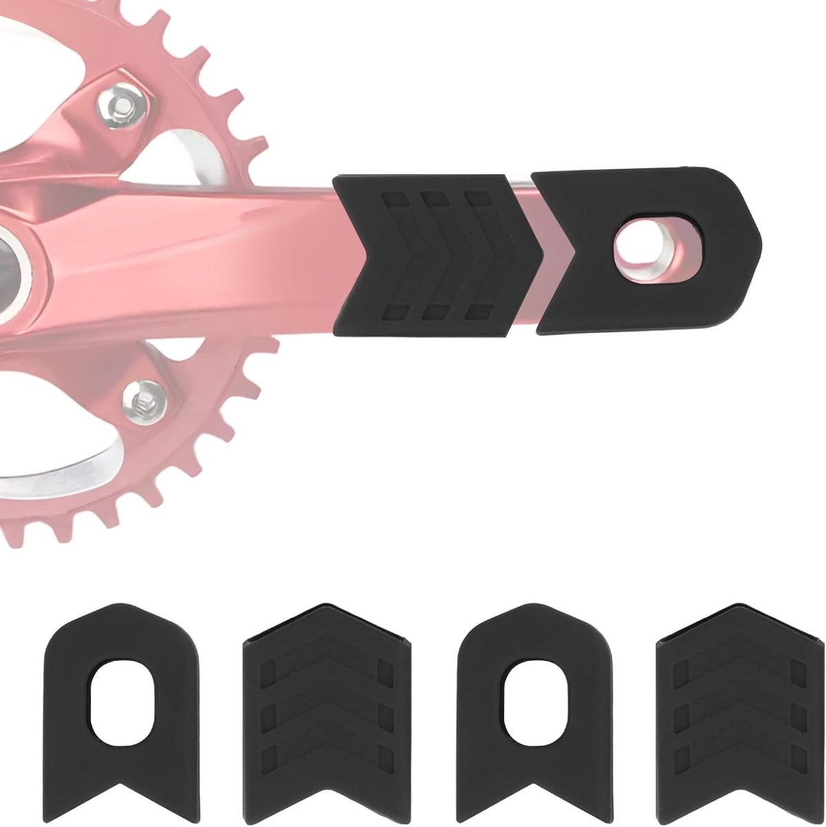 MTB Crankset Bescherming, Siliconen Fiets Crankhoes en Beschermers voor Mountainbike, Stijlvolle en Duurzame Crankbescherming voor Optimale Prestaties