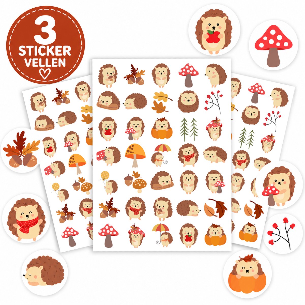 Egeltjes Stickers