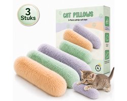 Twenty4seven® Kattenspeelgoed Knuffels 3 Stuks - Kattenspeeltjes met Catnip & Kattenkruid - Interactief voor Katten & Kittens