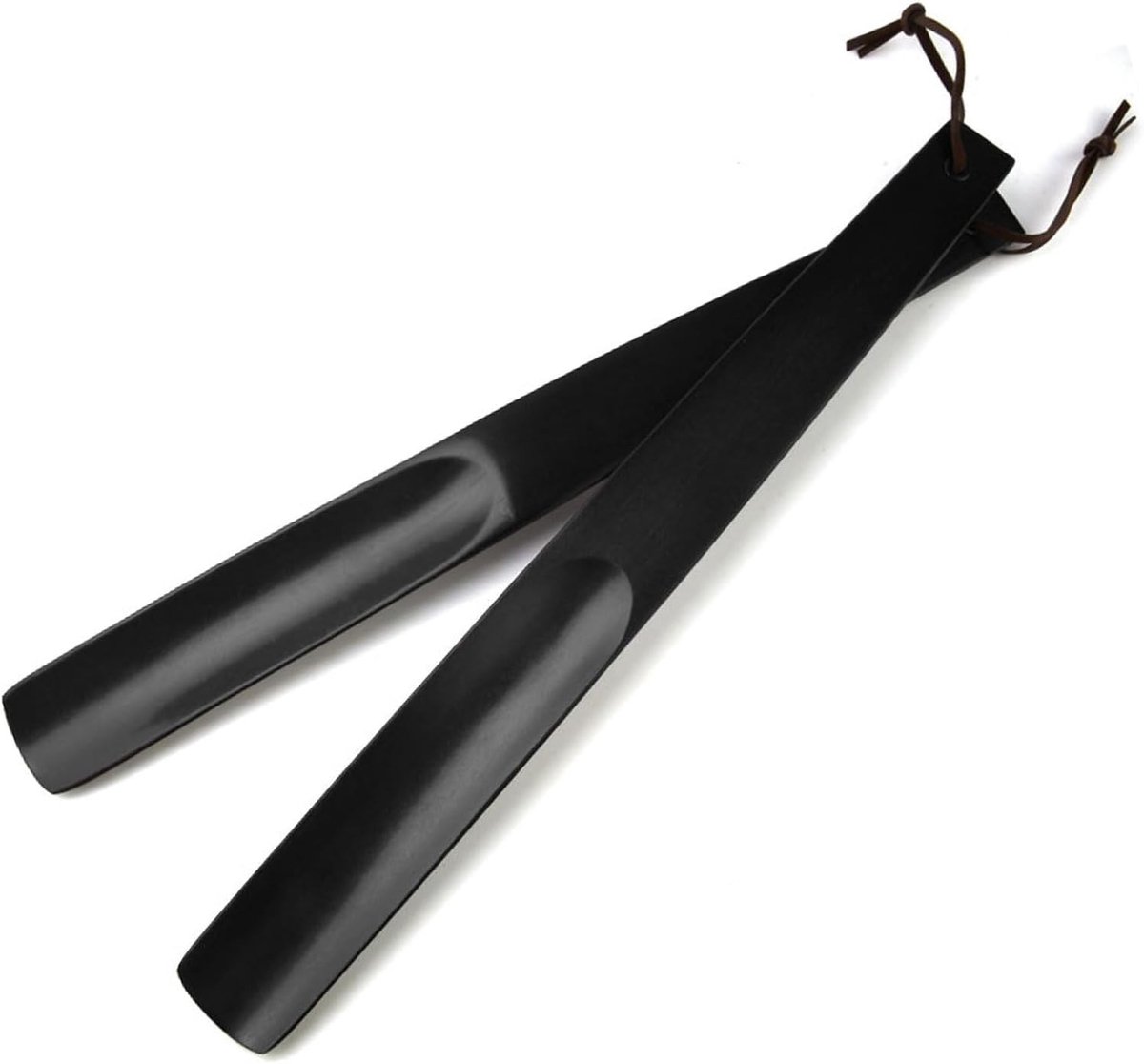 Lange Houten Schoenlepel Set van 2 - Stevige 38 cm Schoenhulp voor Eenvoudig Aantrekken van Schoenen
