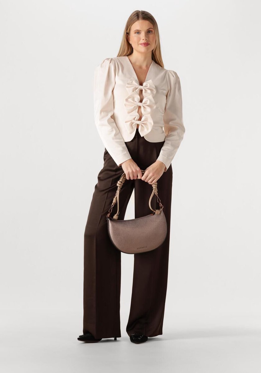 DANTE6 Soralla Bow Detail Top Dames - Topjes - Creme - Maat 40