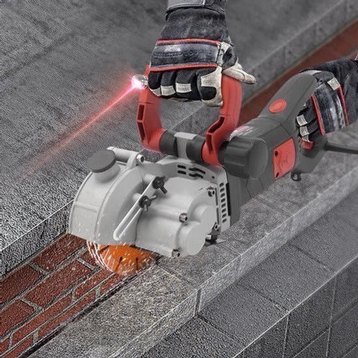 Professionele Wandzaag – Groefzaag – Muurzaag – Sleufzaag – Betonzaag – 4800W Motor – 6200 RPM
