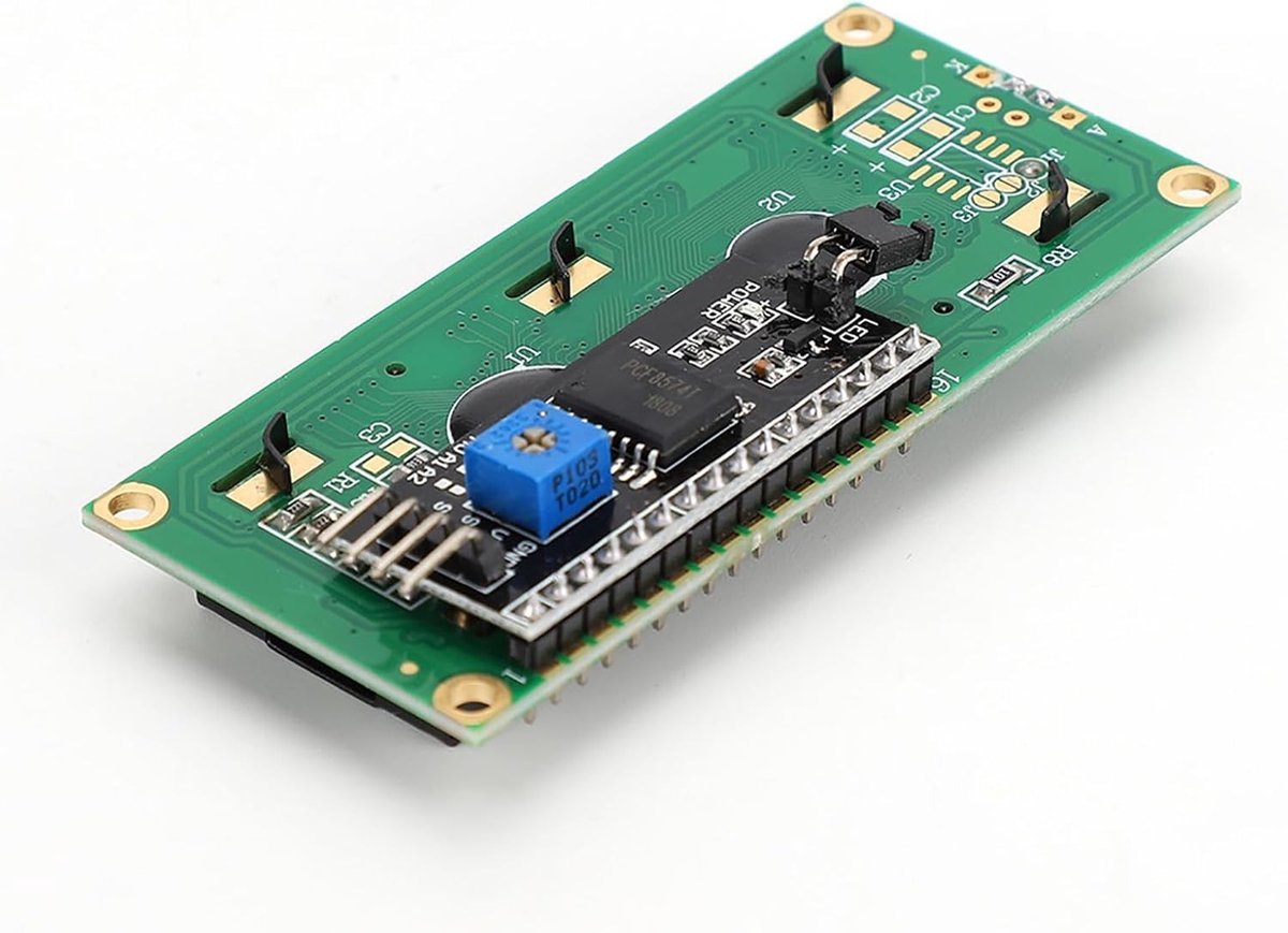 LCD 1602 Scherm met Adapterkaart en I2C Interface - Blauw Scherm Geschikt voor Pico, Raspberry Pi en Arduino