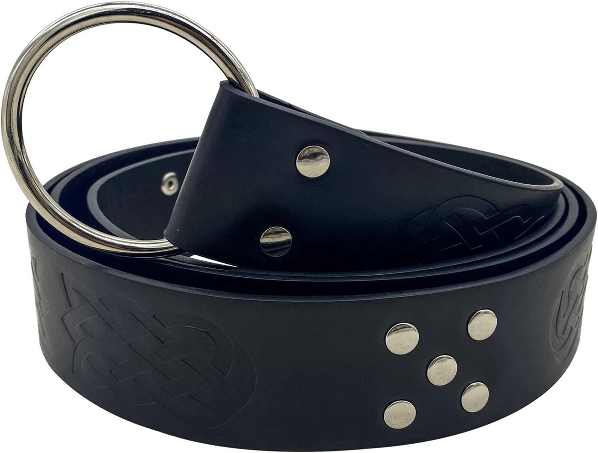 Medieval Leren Riem met Keltische Knoop voor Ridders en Vikingen - Perfect voor LARP en Halloween Cosplay Kostuums