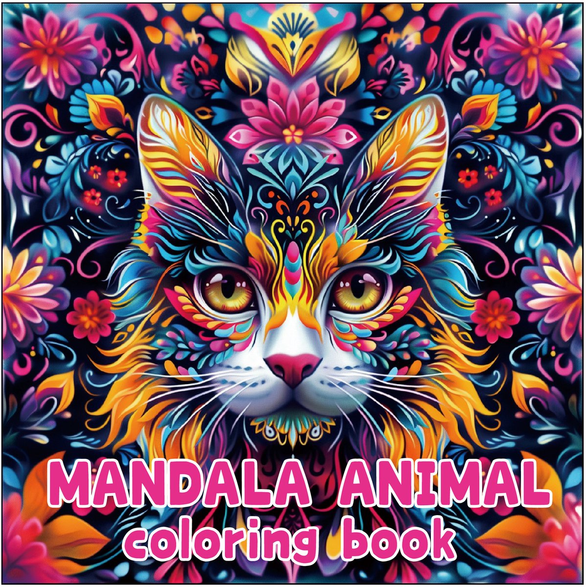 Casalora 24 kleurplaten van een Mandala Dieren - kleurboek voor volwassen -kleurboek voor jong en oud, fantasie-kleurplaten