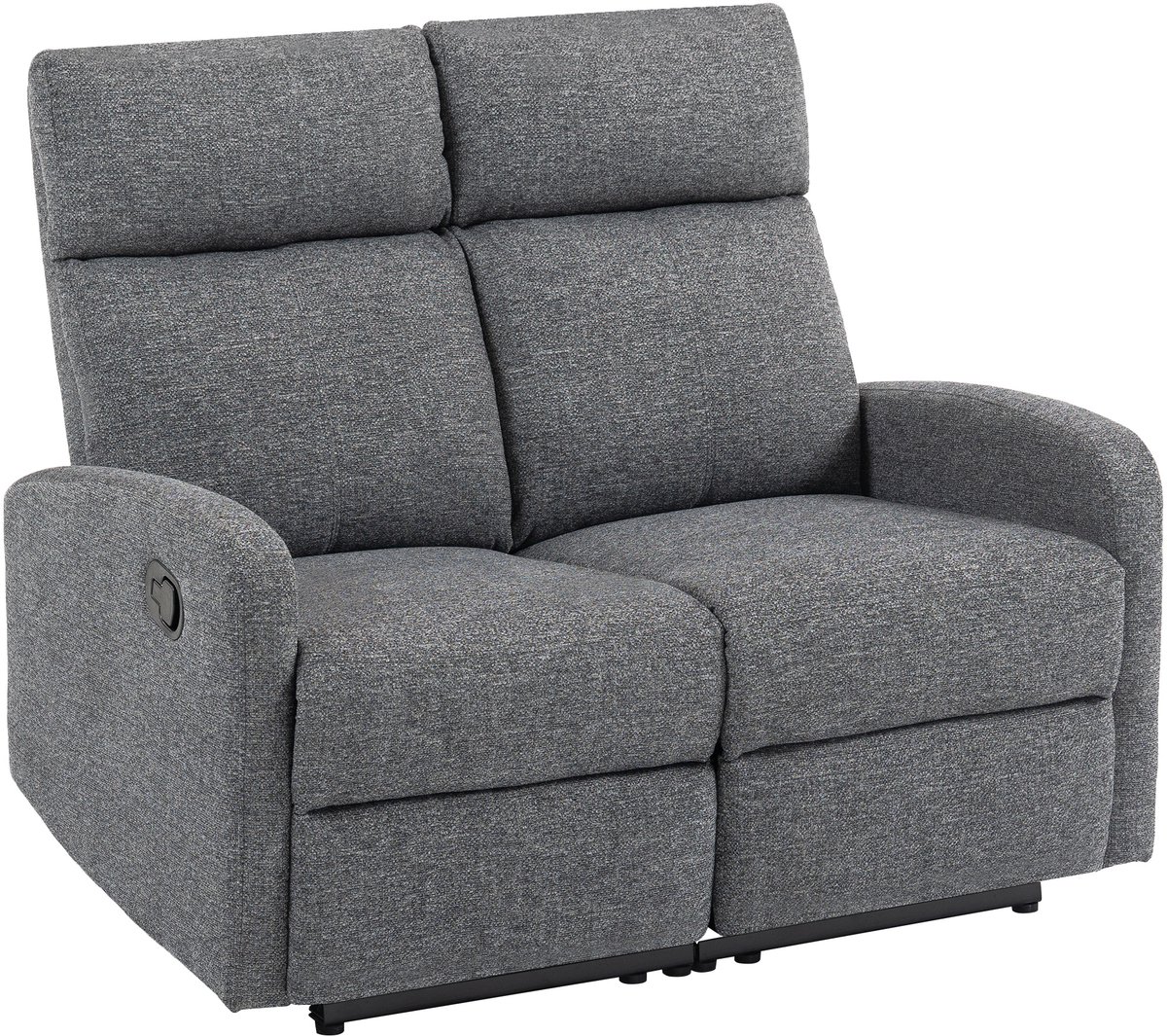 Homcom Sofa Recliner-Polyester-114L x 91B x 98H cm-Grau Grijs
