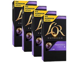 L'Or Espresso Lungo Profondo - Multipack - 40 (4x10) Koffiecups Compatibel met Nespresso Coffee Machine