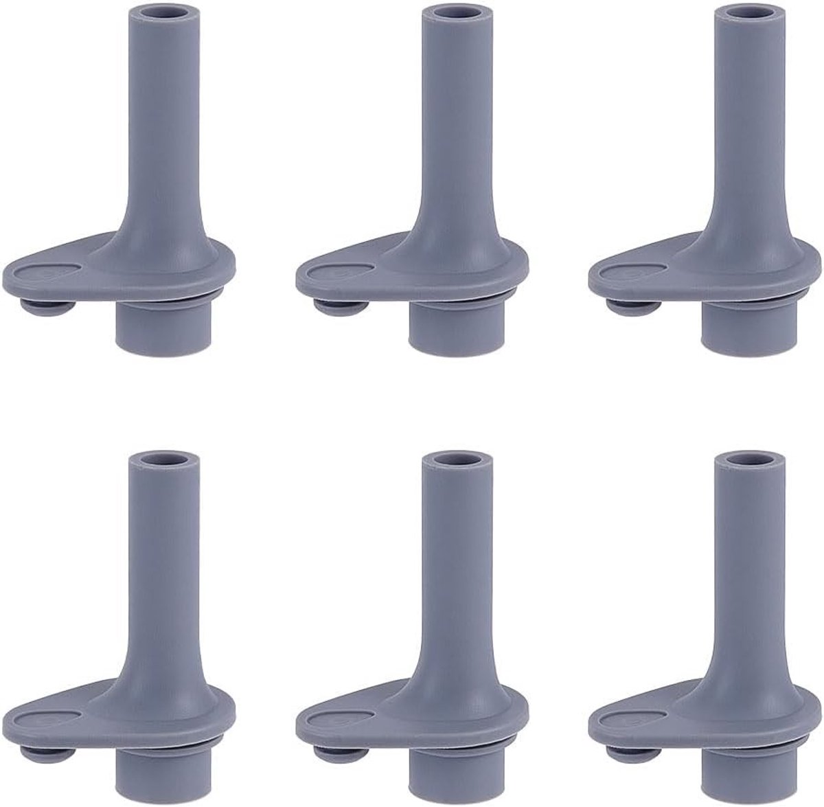 Set van 6 Vervangende Drinktuitjes voor Flessen, Siliconen, Herbruikbaar, Ideaal voor Sport en Outdoor Activiteiten, 3.5 x 3.5 cm