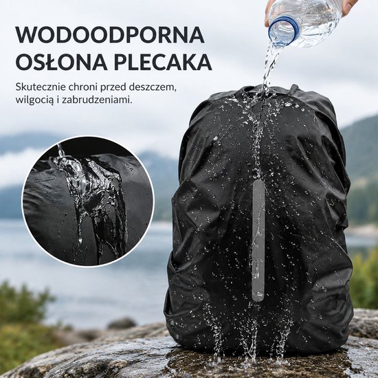 2 stuks - Reflecterende Rugzakhoes - Waterdichte Polyester Rugzak Regenhoes - Rugzakbeschermhoes voor Wandelen-Fietsen-Klimmen