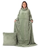 Unique Living - Plaid Snuggle Winter Green -150x200cm