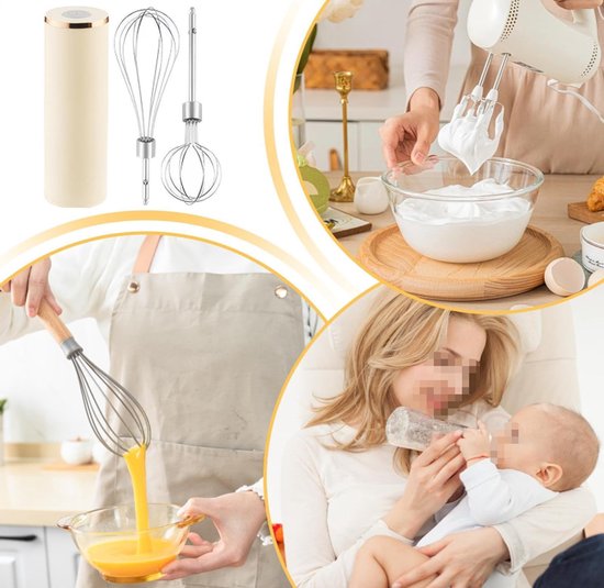 Draadloze elektrische handmixer, automatisch, draagbaar, mini-shaker — afbeelding 2