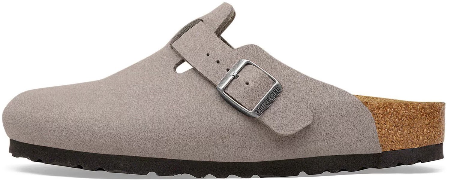 Slokken Birkenstock Boston Birkibuc Fashion Wear Volwassen Grijs