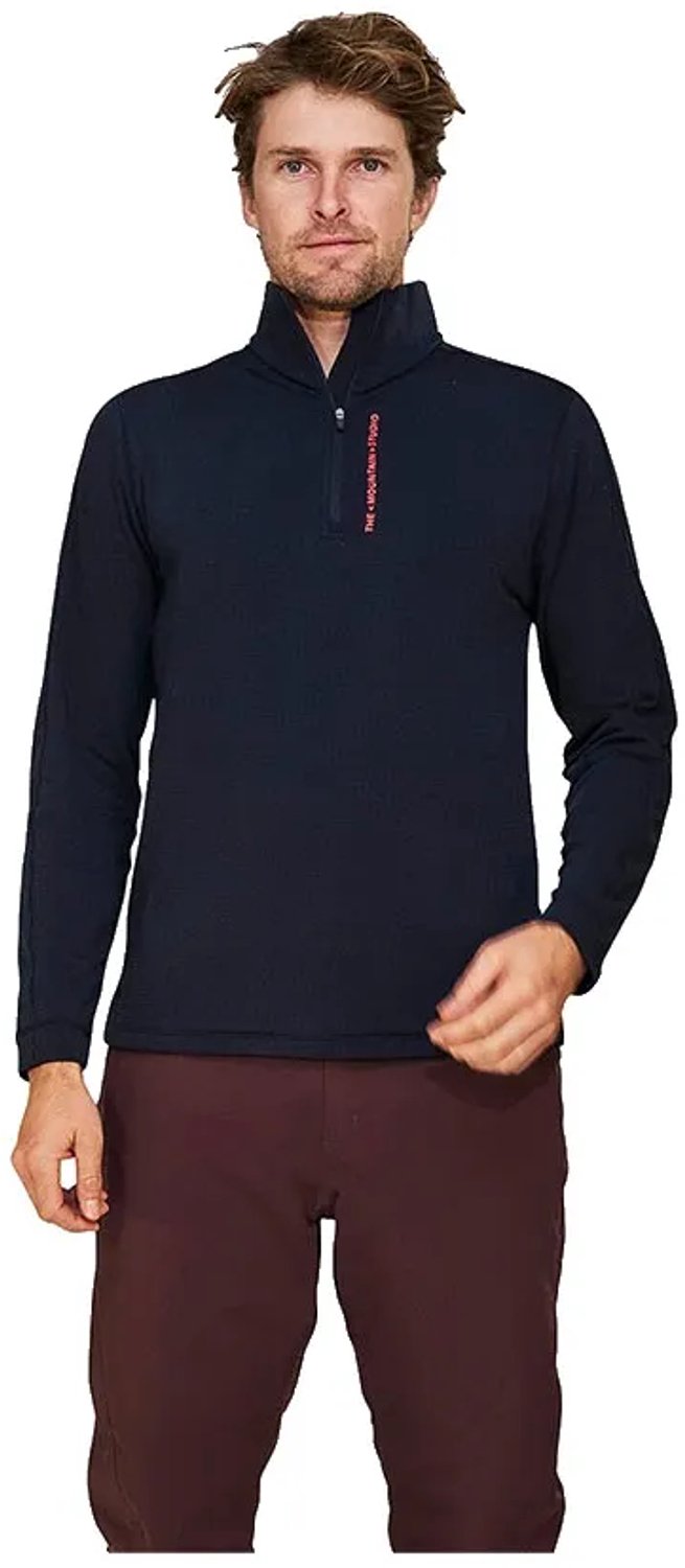 The Mountain Studio Light Tech Fleece Met Halve Rits Man Sky Captain