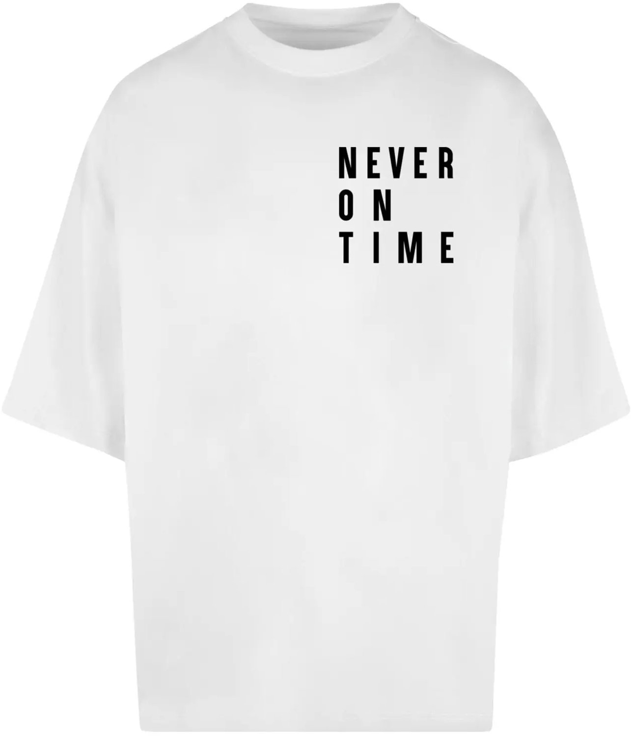 T-shirt Mister Tee Never On Time Huge Wit