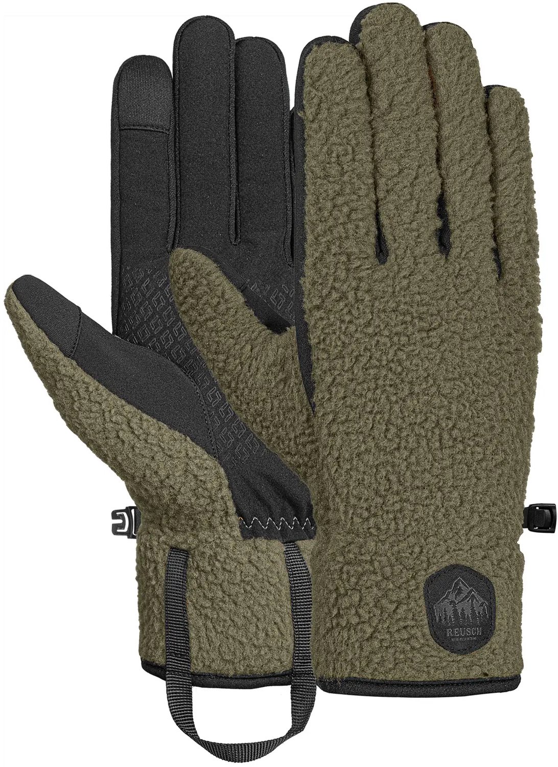Skihandschoenen Reusch Comfleece Olijf